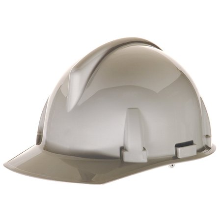 MSA SAFETY Cap Style Hard Hats, 1-Touch, Gray 454722